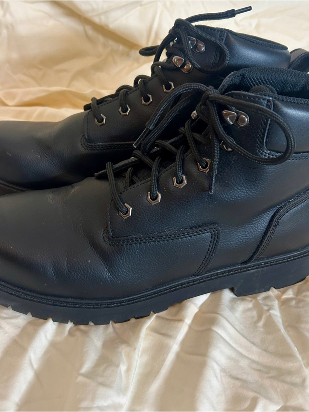 Brahma Black Men's Work Boots Size 12 MNBR44SO001 Rubber Sole